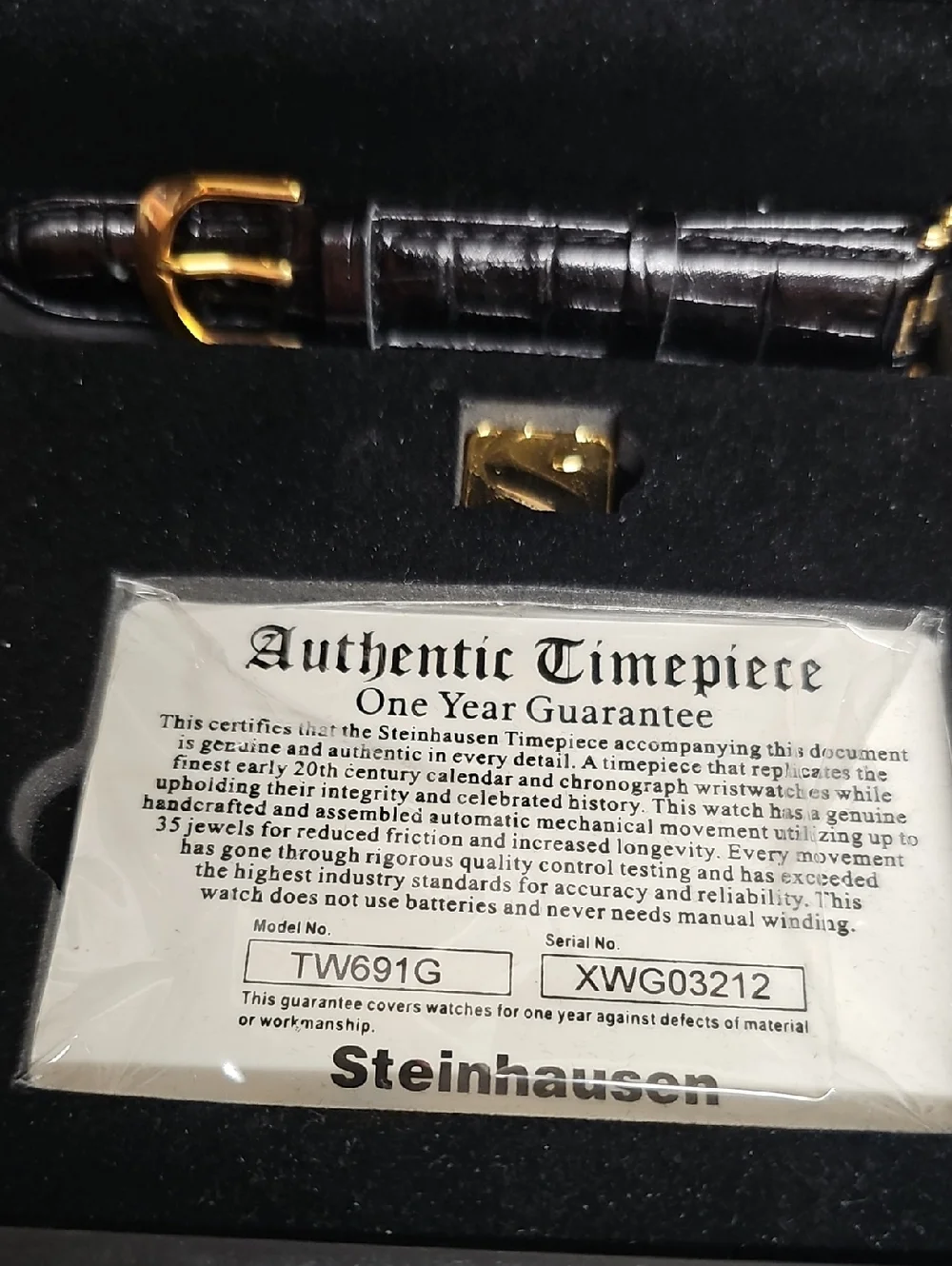 STEINHAUSEN MODEL TW691G MENS WRISTWATCH BFPM-06-043